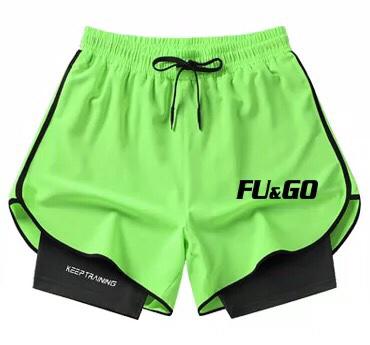 Sports shorts - Fluorescent green